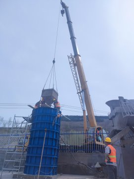 【临临风采】临临六标项目首根墩柱试验柱顺利浇筑完成